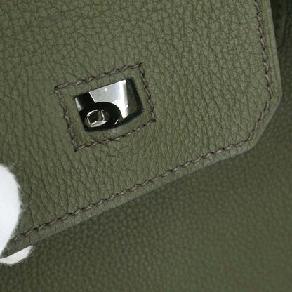 Hermes Olive Green Evergrain Birkin 30 Handbag