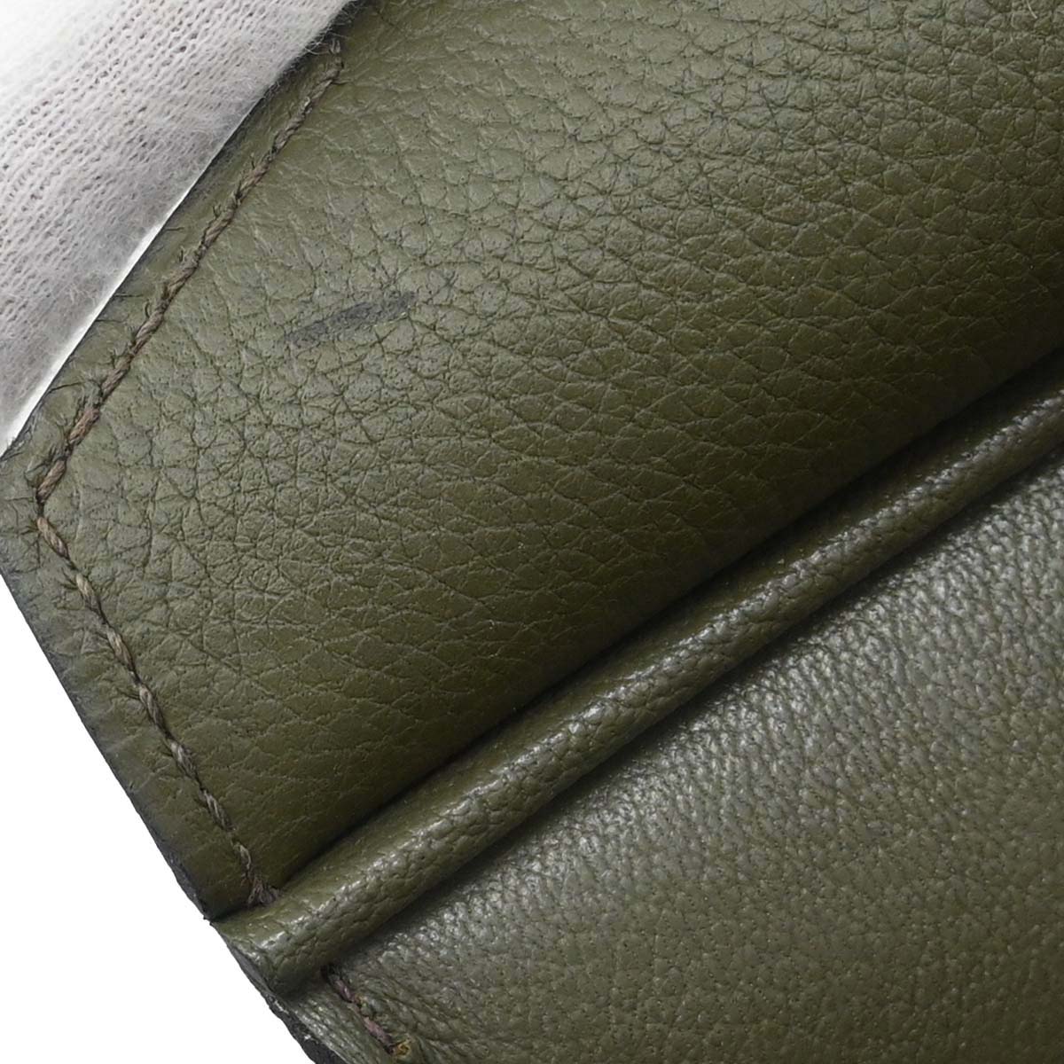 Hermes Olive Green Evergrain Birkin 30 Handbag