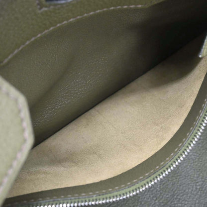Hermes Olive Green Evergrain Birkin 30 Handbag
