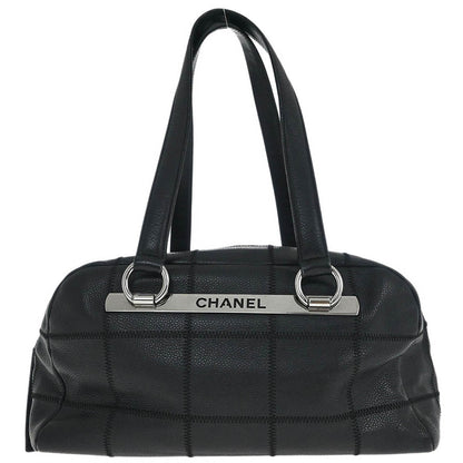 Chanel 2005-2006 Black Caviar Skin Choco Bar Handbag