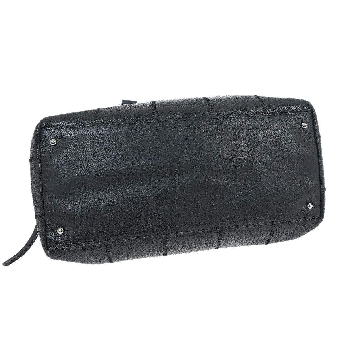 Chanel 2005-2006 Black Caviar Skin Choco Bar Handbag