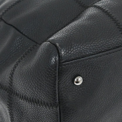 Chanel 2005-2006 Black Caviar Skin Choco Bar Handbag