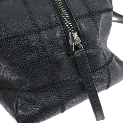 Chanel 2005-2006 Black Caviar Skin Choco Bar Handbag