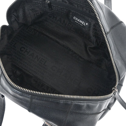 Chanel 2005-2006 Black Caviar Skin Choco Bar Handbag