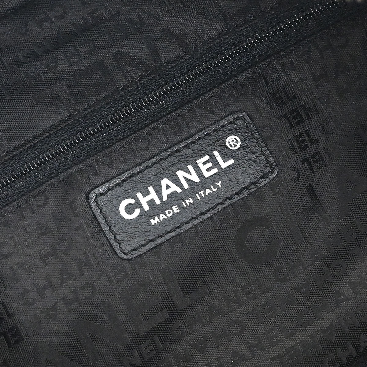 Chanel 2005-2006 Black Caviar Skin Choco Bar Handbag