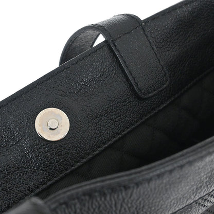 Chanel 2006-2008 Black Lambskin Perforated Tote Bag