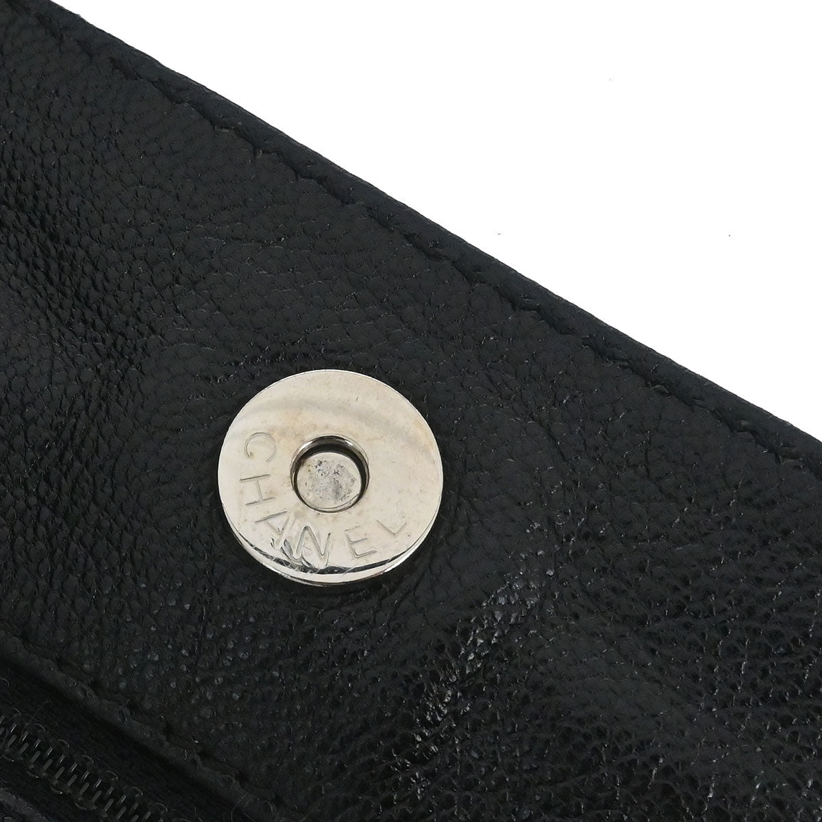 Chanel 2006-2008 Black Lambskin Perforated Tote Bag