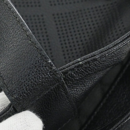 Chanel 2006-2008 Black Lambskin Perforated Tote Bag