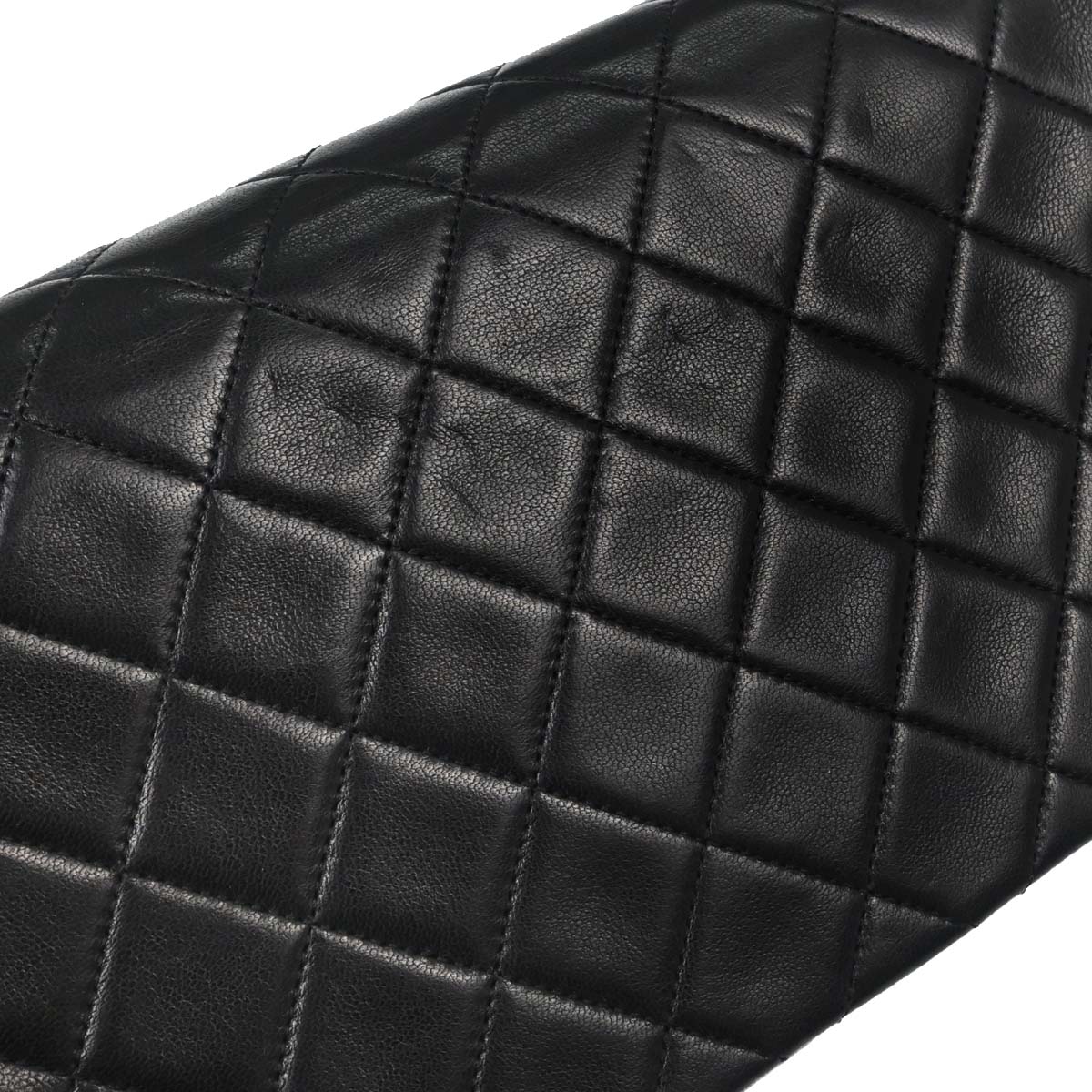 Chanel Black Lambskin Turnlock Small Full Flap Shoulder Bag