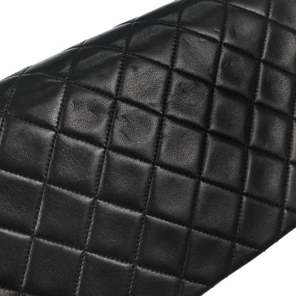 Chanel Black Lambskin Turnlock Small Full Flap Shoulder Bag