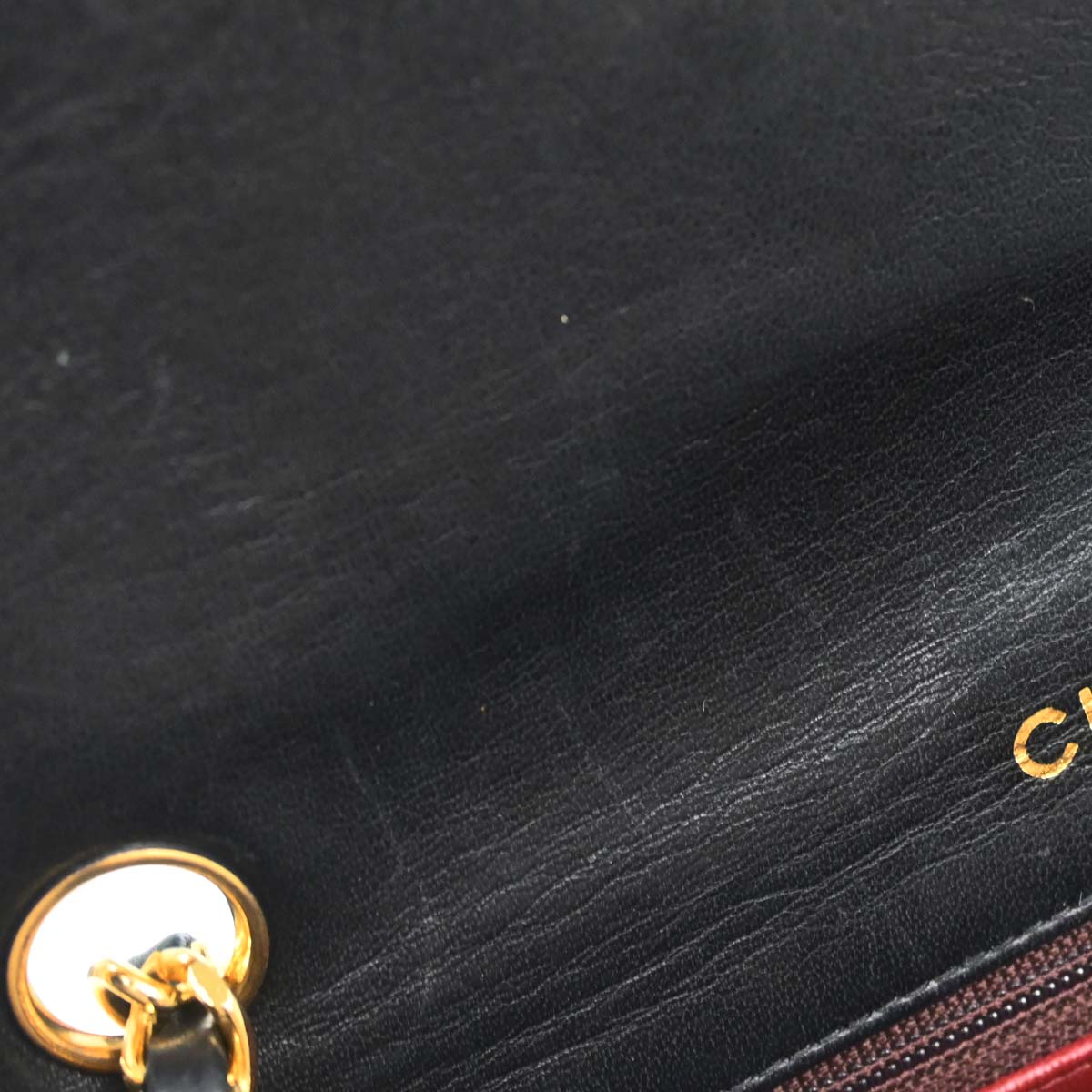 Chanel Black Lambskin Turnlock Small Full Flap Shoulder Bag