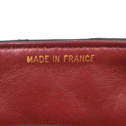 Chanel Black Lambskin Turnlock Small Full Flap Shoulder Bag