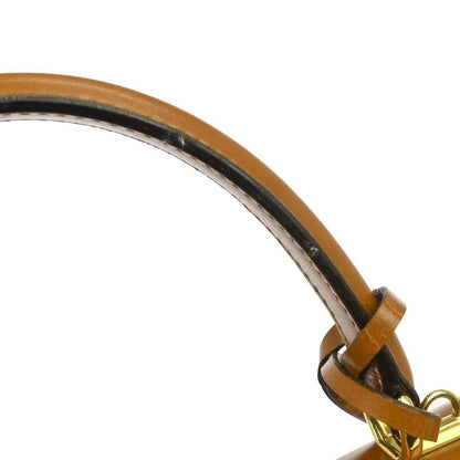 Gucci Brown Leather Lady Lock Top Handle 2way Shoulder Handbag