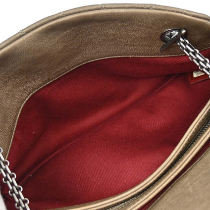 Chanel Metallic Gold Calfskin Medium Bowling Mademoiselle Handbag