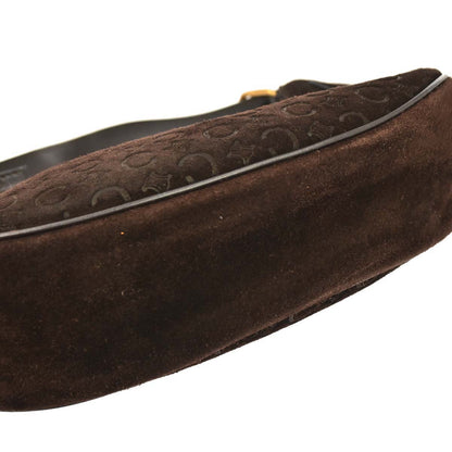 Celine Brown Suede C Macadam Handbag