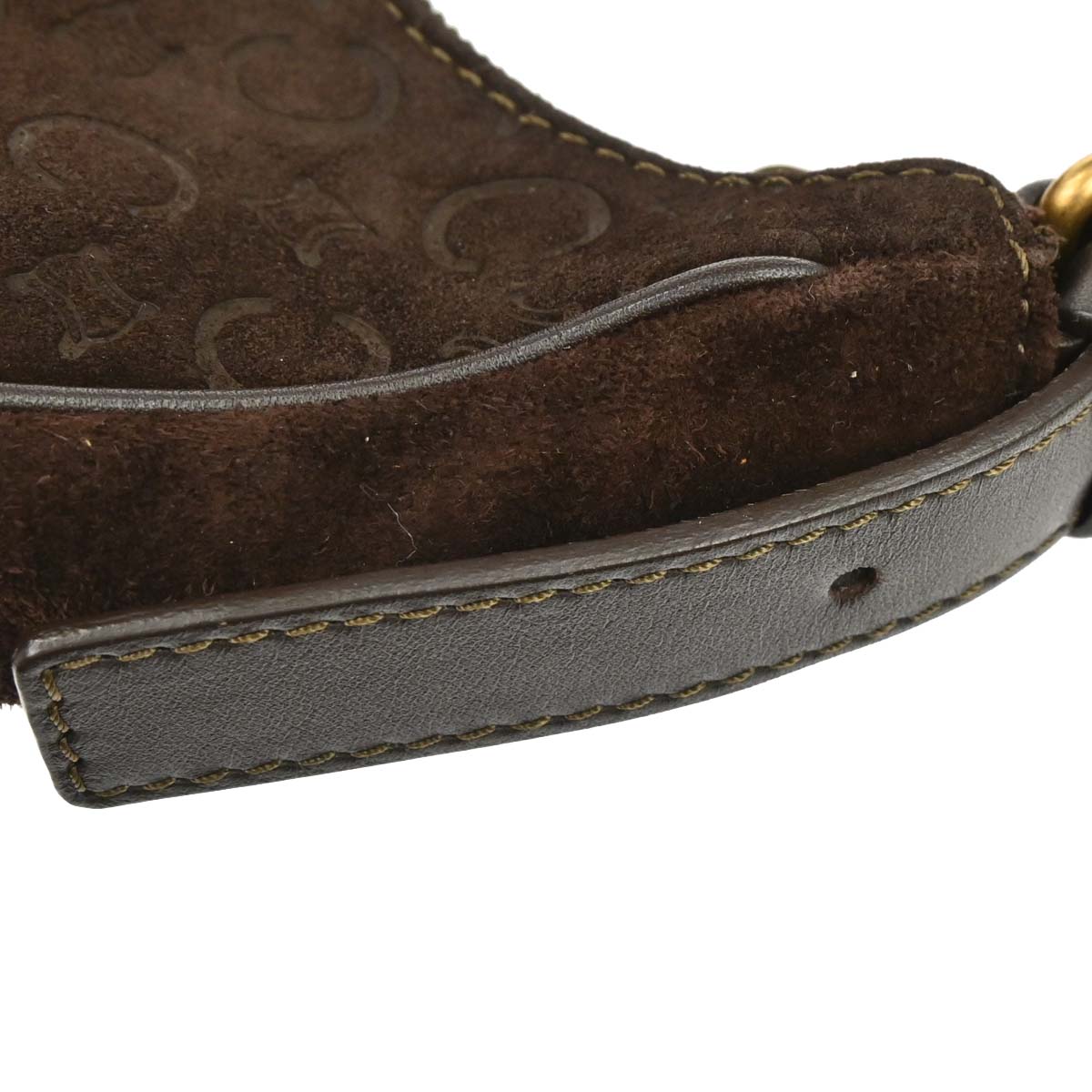 Celine Brown Suede C Macadam Handbag