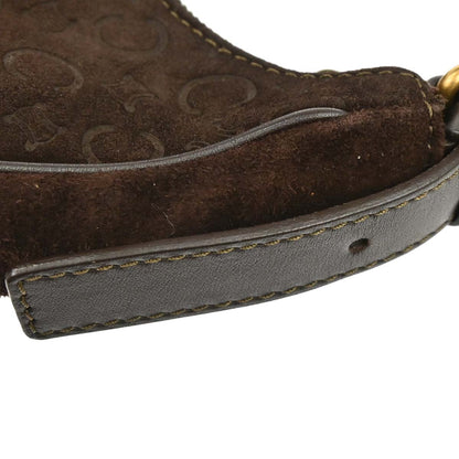 Celine Brown Suede C Macadam Handbag