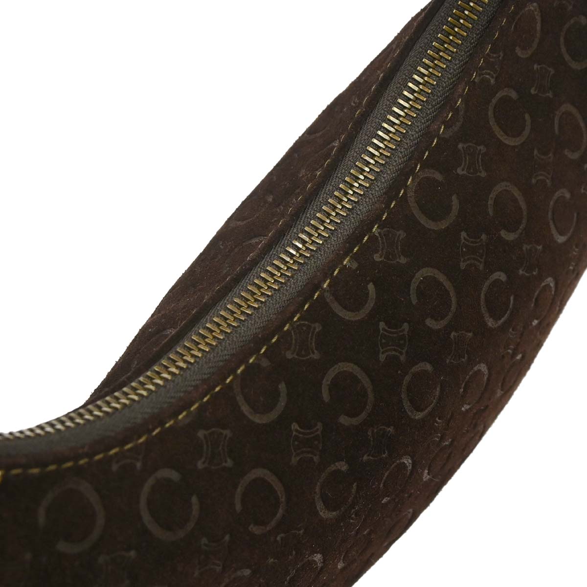 Celine Brown Suede C Macadam Handbag