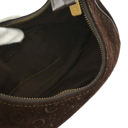 Celine Brown Suede C Macadam Handbag