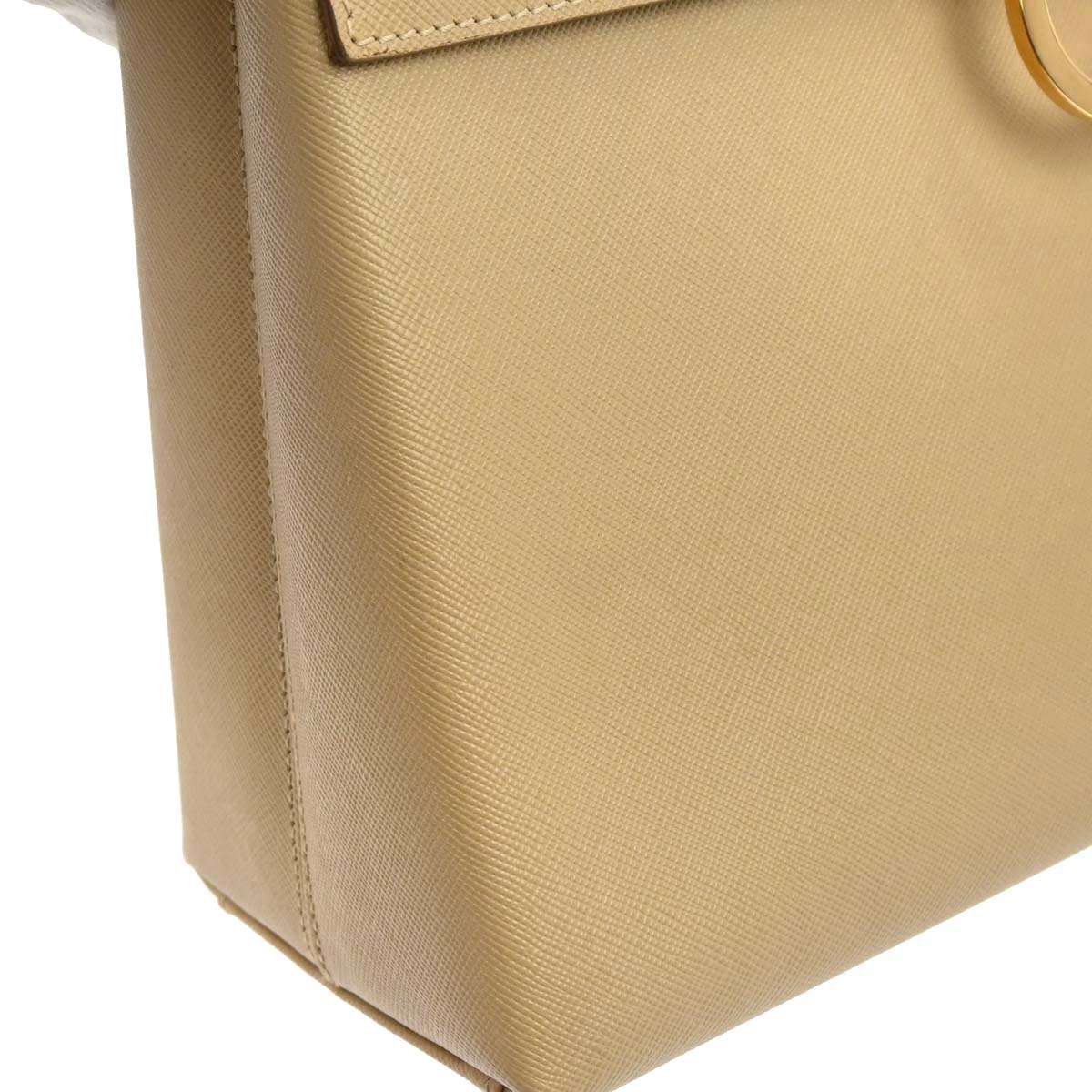 Salvatore Ferragamo Beige Gancini 2way Shoulder Handbag