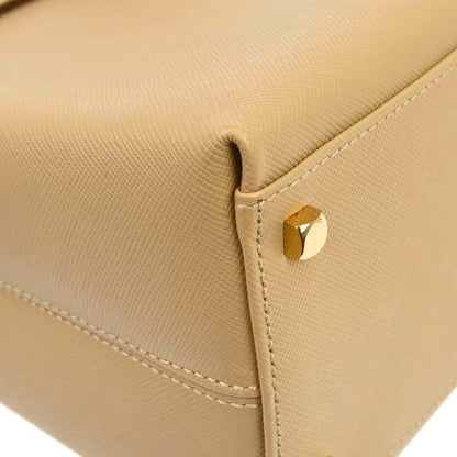 Salvatore Ferragamo Beige Gancini 2way Shoulder Handbag
