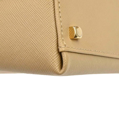 Salvatore Ferragamo Beige Gancini 2way Shoulder Handbag