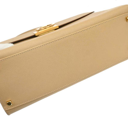 Salvatore Ferragamo Beige Gancini 2way Shoulder Handbag