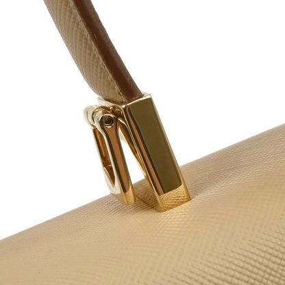 Salvatore Ferragamo Beige Gancini 2way Shoulder Handbag