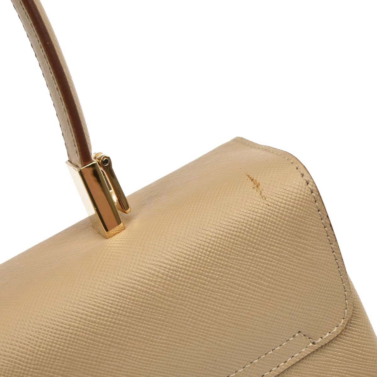 Salvatore Ferragamo Beige Gancini 2way Shoulder Handbag