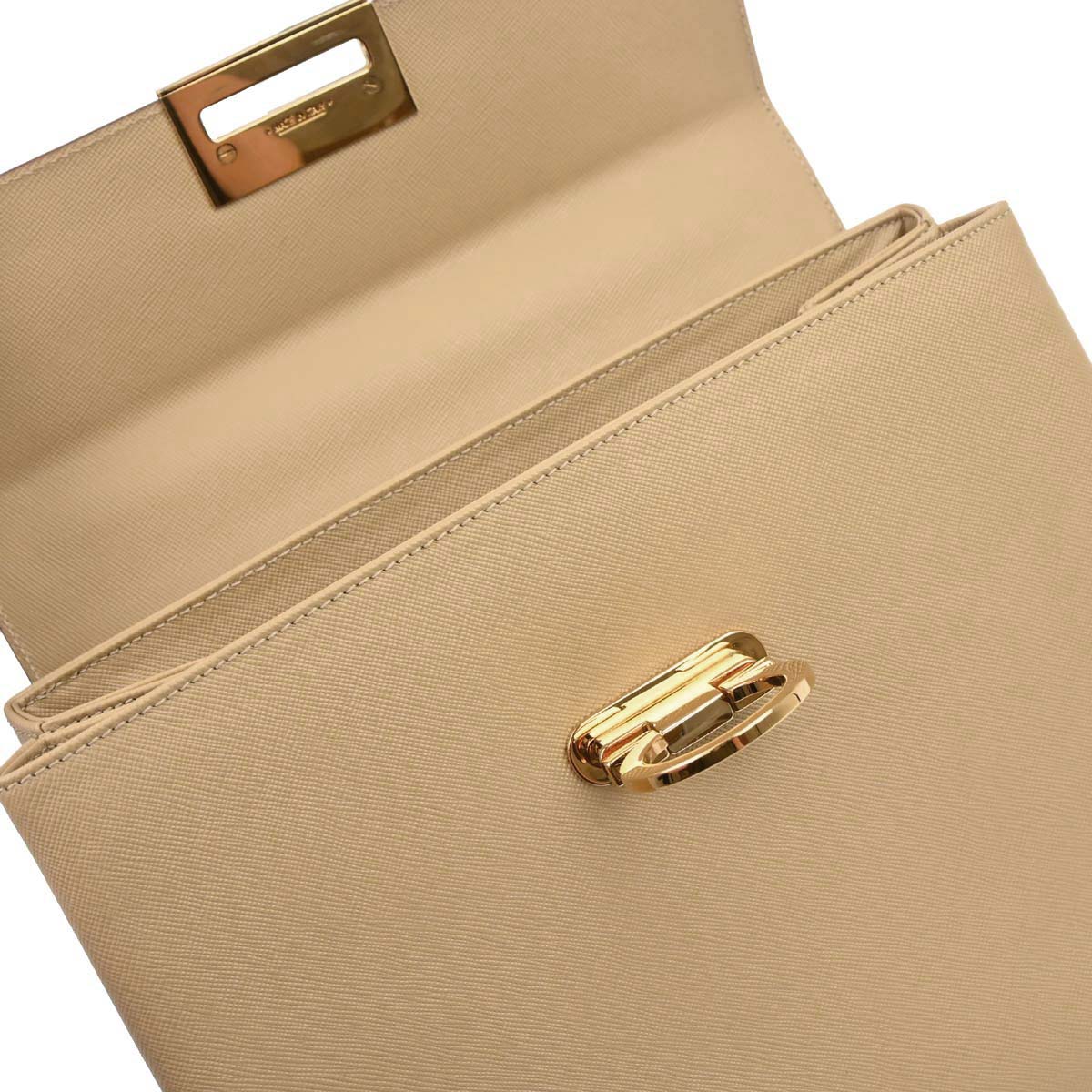 Salvatore Ferragamo Beige Gancini 2way Shoulder Handbag