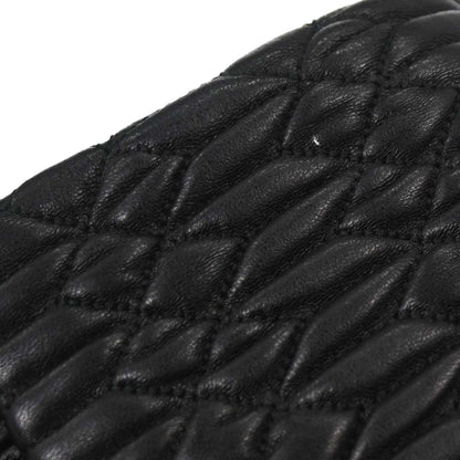Miu Miu Black Lambskin Nappa Crystal Handbag