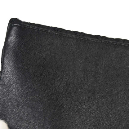 Miu Miu Black Lambskin Nappa Crystal Handbag