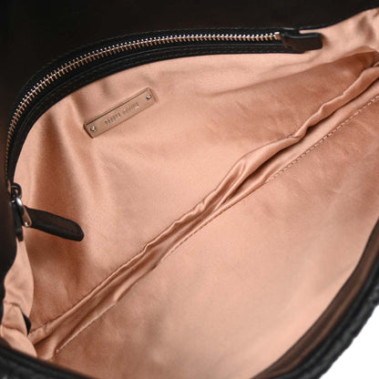 Miu Miu Black Lambskin Nappa Crystal Handbag