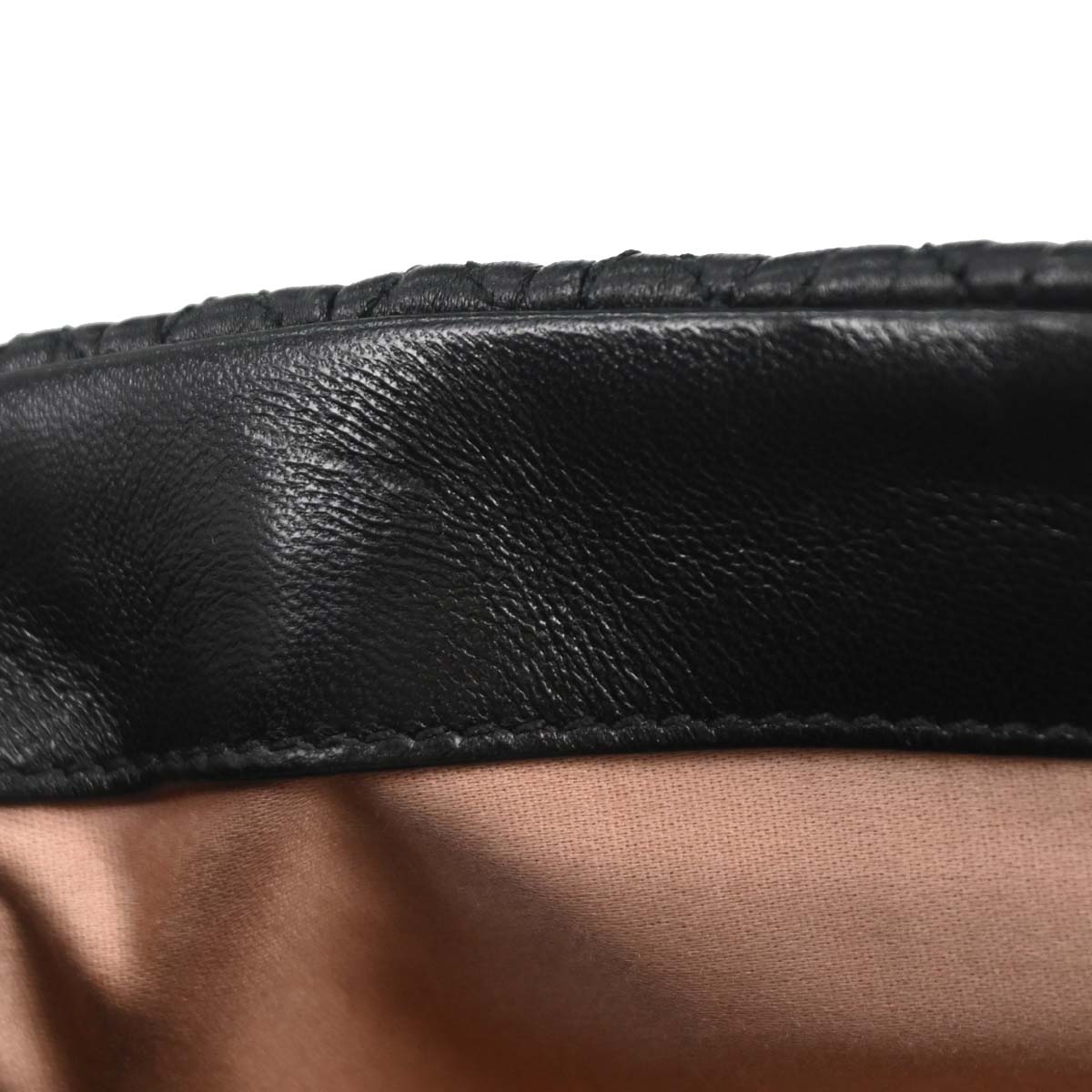 Miu Miu Black Lambskin Nappa Crystal Handbag