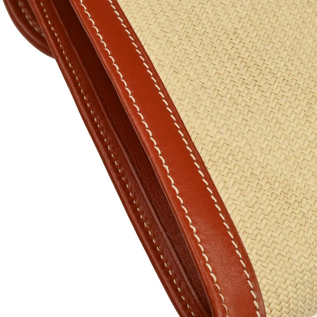 Hermes Beige Panama Jige PM Clutch Bag