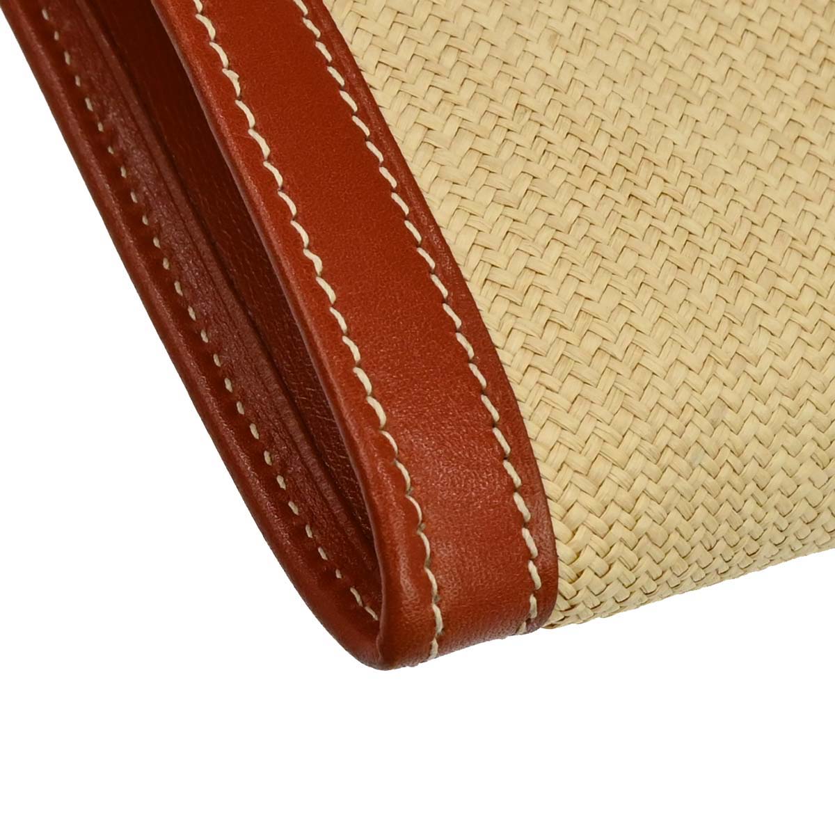 Hermes Beige Panama Jige PM Clutch Bag
