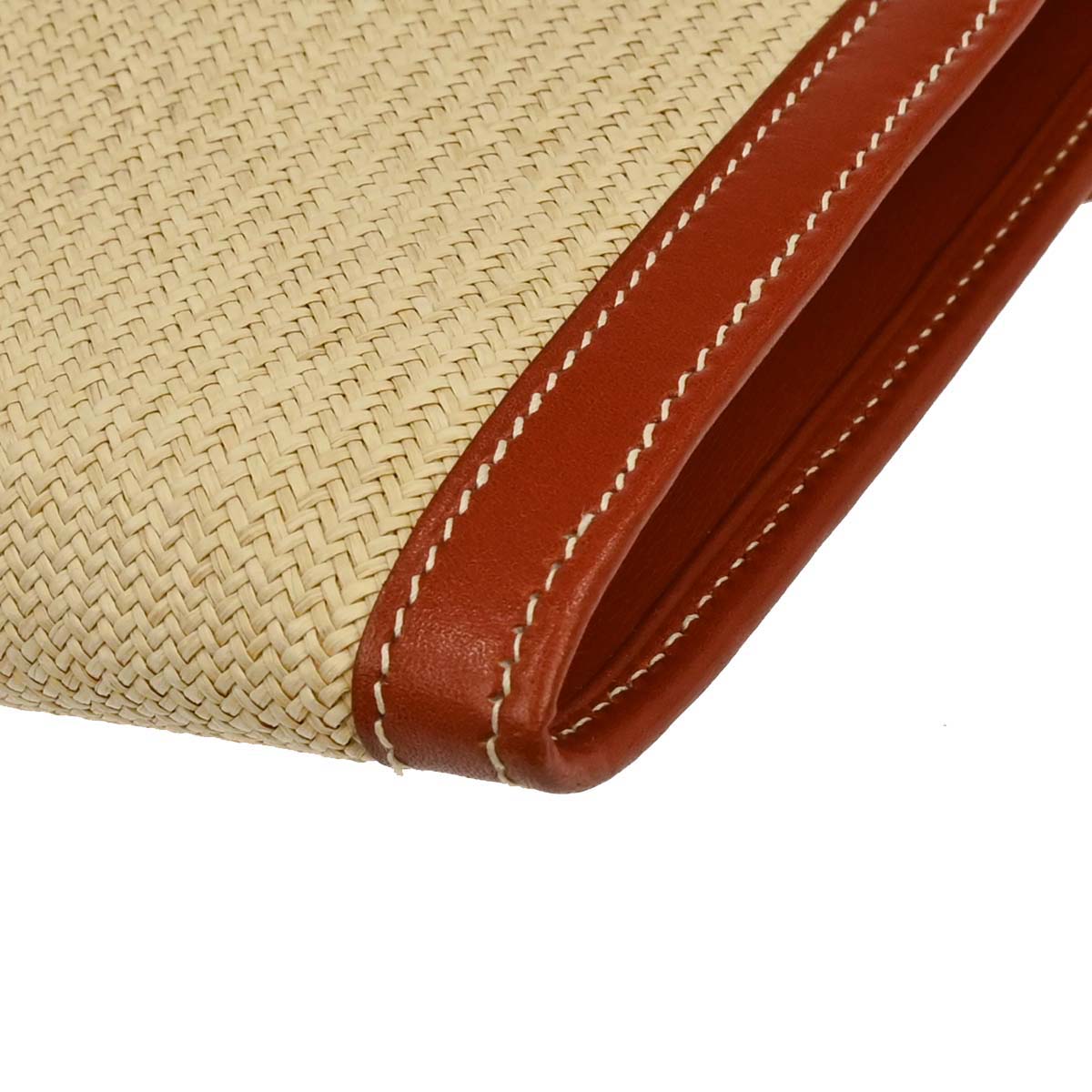 Hermes Beige Panama Jige PM Clutch Bag