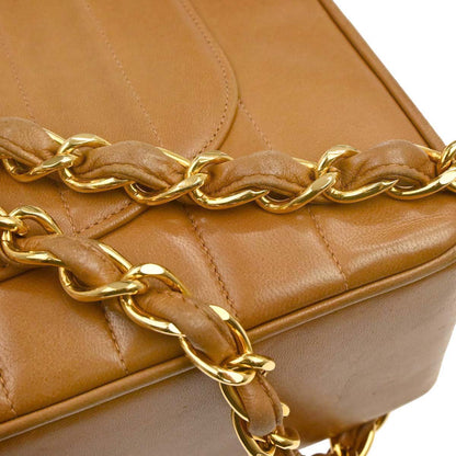 Chanel Brown Lambskin Mademoiselle Jumbo Classic Flap Bag