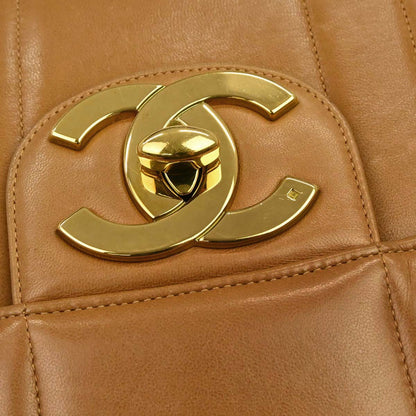 Chanel Brown Lambskin Mademoiselle Jumbo Classic Flap Bag