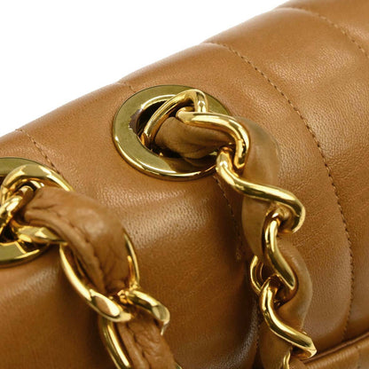 Chanel Brown Lambskin Mademoiselle Jumbo Classic Flap Bag