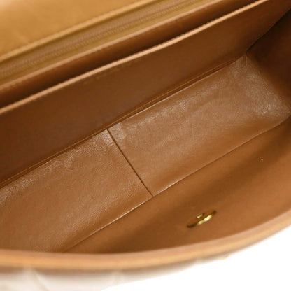 Chanel Brown Lambskin Mademoiselle Jumbo Classic Flap Bag