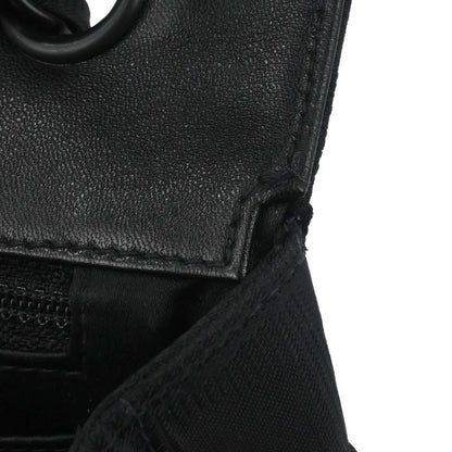 Chanel Black Jacquard Nylon Travel Line Single Flap Medium Shoulder Bag