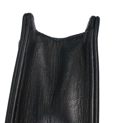 Chanel Black Lambskin Straight Flap Shoulder Bag