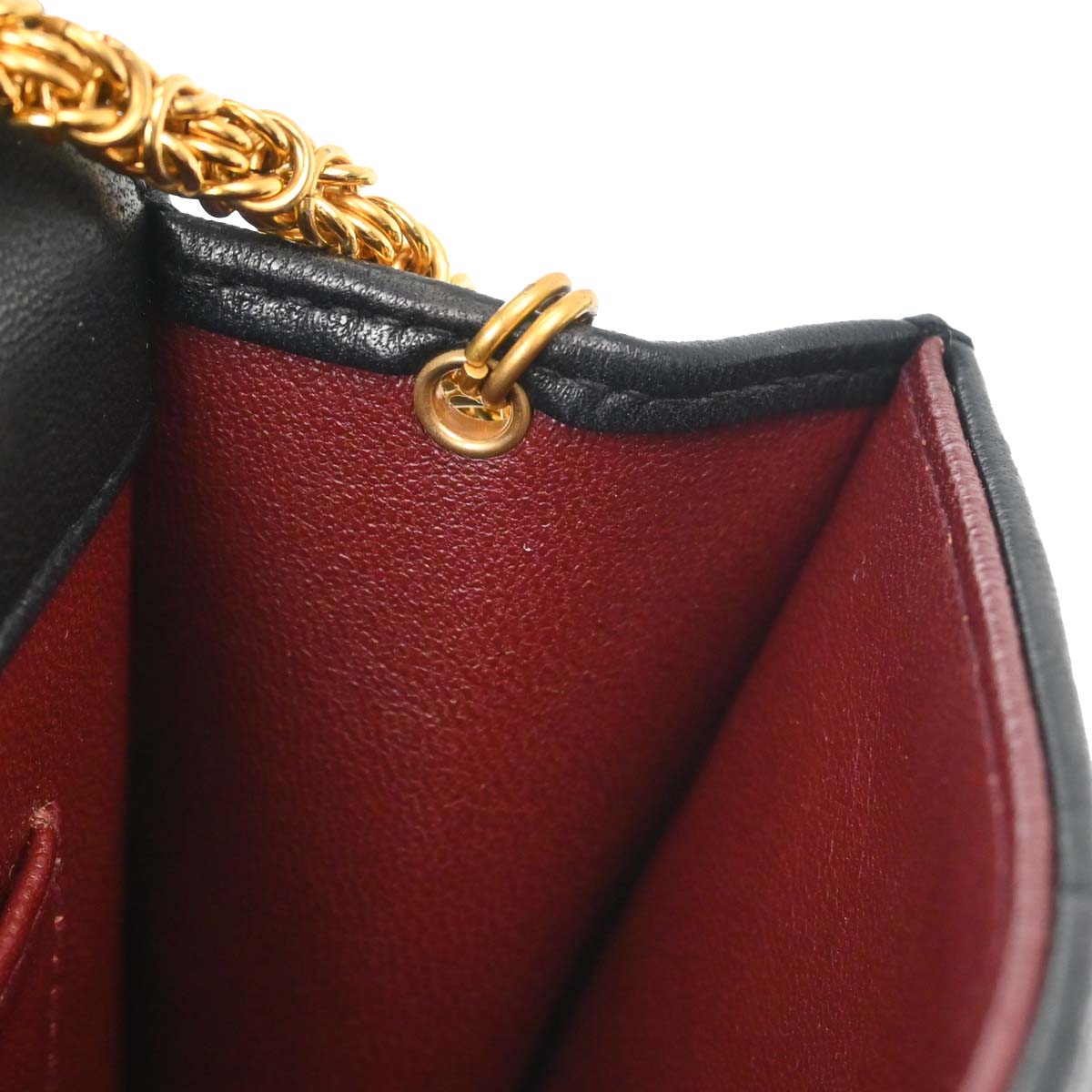 Chanel Black Lambskin Straight Flap Shoulder Bag