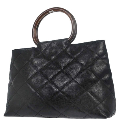 Chanel Black Caviar Skin Tote Handbag
