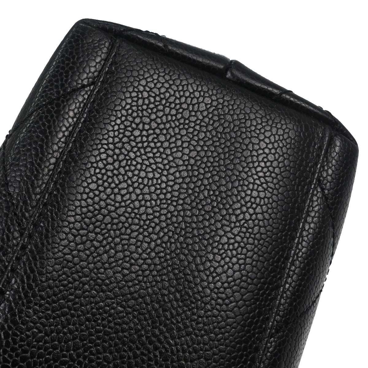 Chanel Black Caviar Skin Tote Handbag