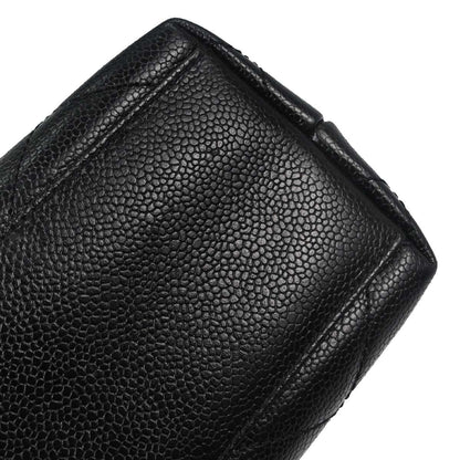 Chanel Black Caviar Skin Tote Handbag