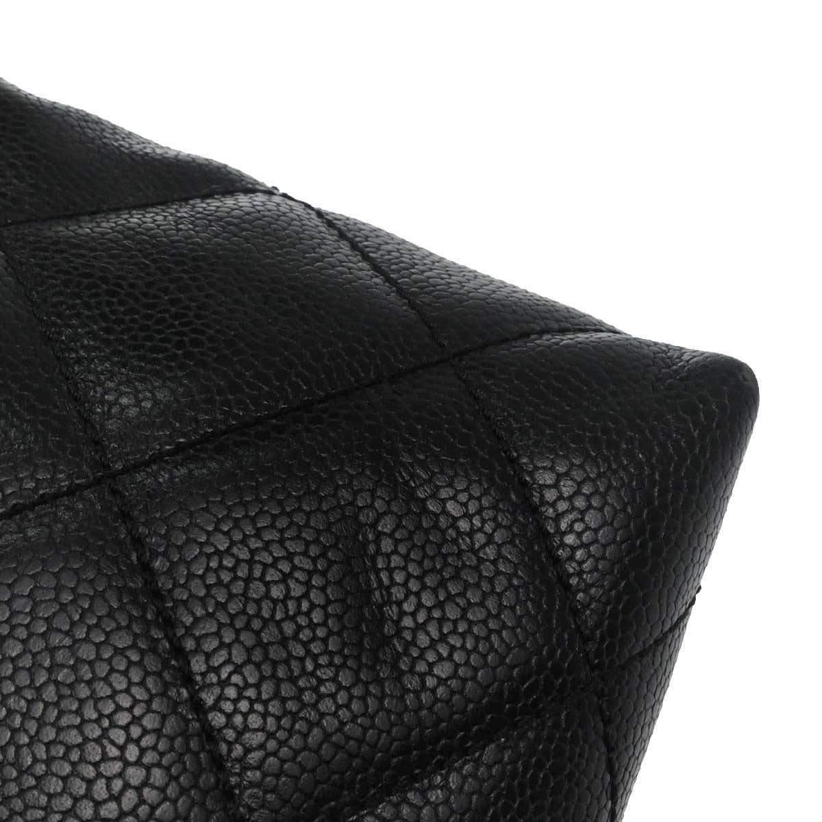 Chanel Black Caviar Skin Tote Handbag