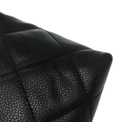 Chanel Black Caviar Skin Tote Handbag