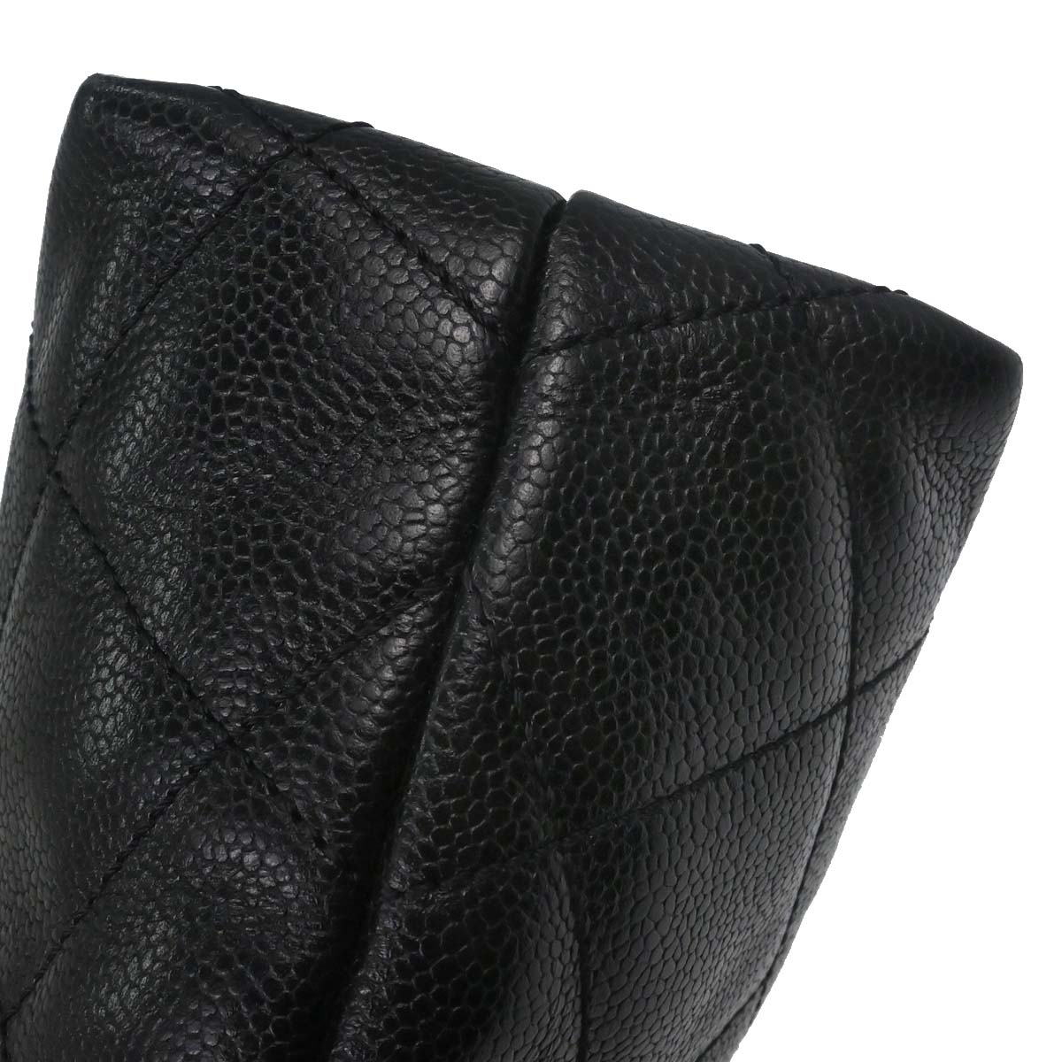 Chanel Black Caviar Skin Tote Handbag